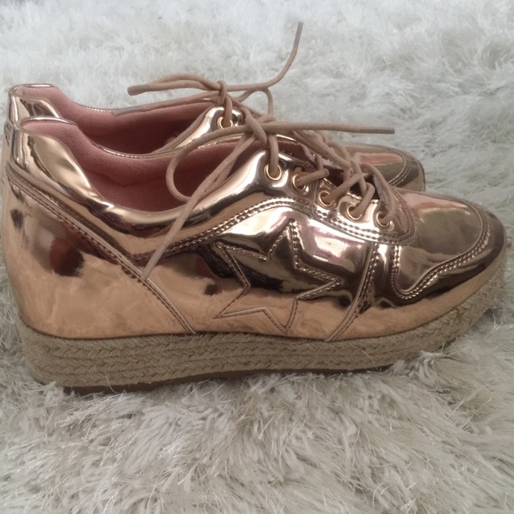 Beautiful snickers/spadrilles metallic rose - Picture 3 of 5